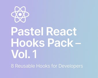 Pack d'hameçons React Vol. 1 à 8 crochets réutilisables pour les développeurs