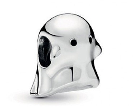 BOO The Ghost, Pandora, Bracelet Charm, Family Friend, Black Enamel Eyes, Silver, Always With You, Halloween, Heart, Fall 2019