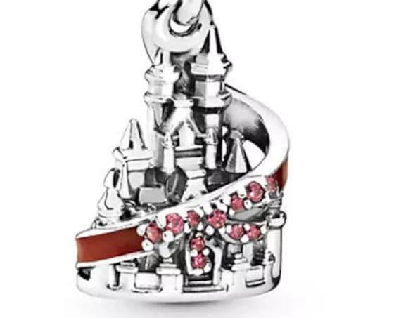 Fantasyland Castle, BOW, Holiday, Pandora Disney World, Exclusive, Mickey, Minnie, Trio, Bracelet Charm, 925, CZ, Enamel, Brighter Spirits