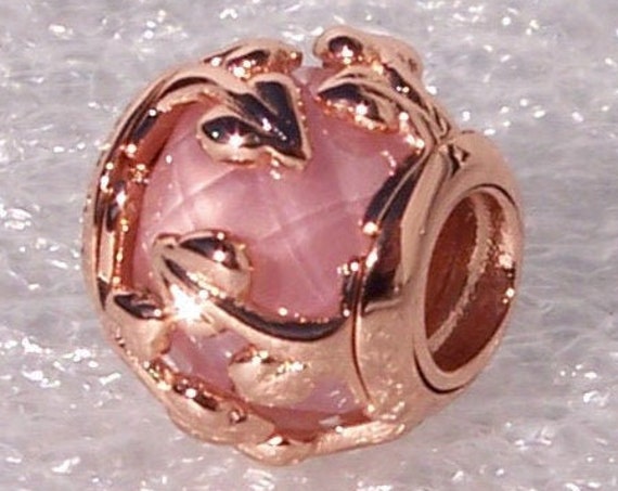 PINK, Decorative Leaves, Pandora Rose, PINK CZ, Facet Stone, Natures Accents, Bracelet Charm, Vine, Winding Leaves, Autumn, 2019