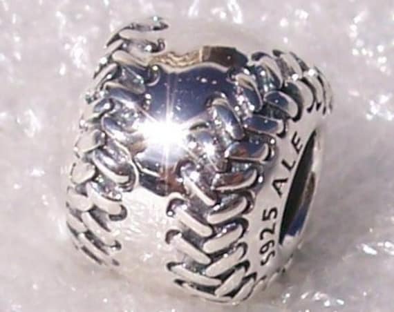 BASEBALL, Pandora, Bracelet Charm, RETIRED, Silver, Passion, Sports Fan, Athletic, Little League, Memories, World Series