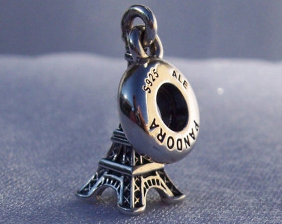Eiffel Tower, Pandora, Bracelet Charm, Sterling Silver, Travel, Paris, Memories, Vacation, Landmark, France