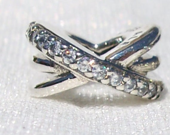 Galaxy Spacer, Pandora, Bracelet Charms, Celestial, Elegant, Galaxy, 925, Clear CZ, Night Sky, Detail