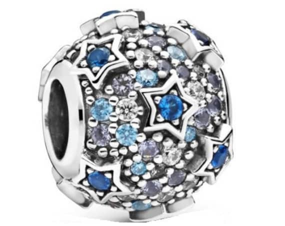 Elevated Stars, Pandora, Bracelet Charm, 925, Scattered, Royal Blue Crystal, CZ, Celestial, Winter Sky, 2019, Moonlit, Shades Of Blue,