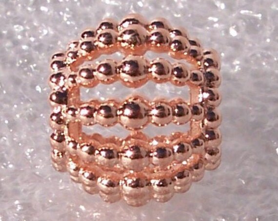 Beaded Openwork, Pandora ROSE, Bracelet Charm, 925, 3 Dimensional, Sophisticated, Elegant, Texture, Bold Look, Statement, Varying Sizes