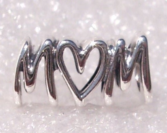 Mom Script, Endless Love, Pandora, Heart, Bracelet Charm, Mothers Day, Traditions, Unconditional, My Rock, My Hero, Best Friend, Career