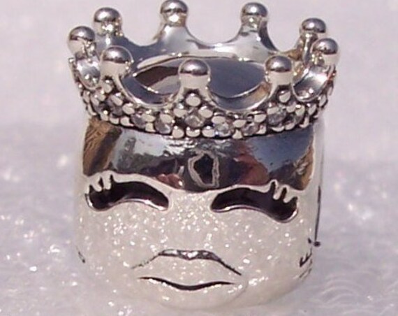 Princess, Pandora, Bracelet Charm, Sterling Silver, Clear CZ, Crown, Slider, Queen, Express Yourself, Power, Strong, Spoiled, Royal