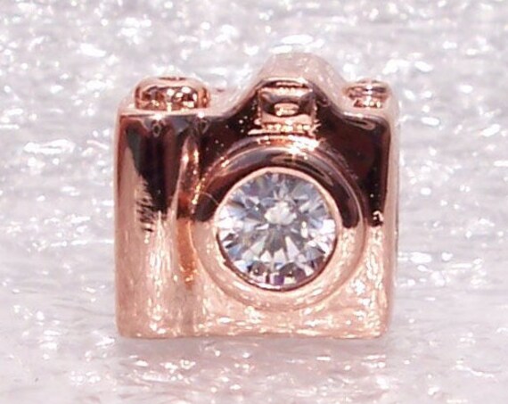 Sentimental Snapshot, Pandora Rose, Bracelet Charm, China Exclusive, Luscious Rose Finish, Dipped In Fun, Clear CZ, Every Moment Counts