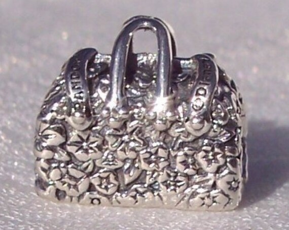 Mary Poppins Bag, Pandora Disney, Bracelet Charm, Magical, Nanny, Handbag, Iconic, Flying, 925, Travel, Texture, Overnight, Floral,
