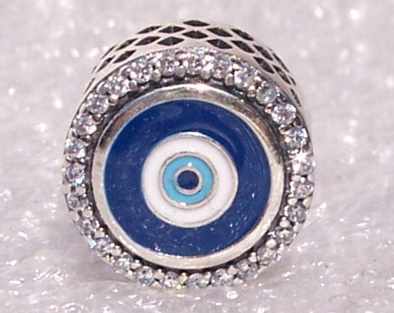 Canadian, Store Exclusive, Limited Edition, Double Sided, Evil Eye, Bracelet Charm, Slider, Enamel, Sterling Silver, Culture, Fashion, Trend