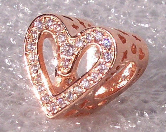 Heart Charm, Freehand, Sparkling, Pandora Rose, Bracelet Bead, 925, Kiss Me, Hugs,Imperfect Heart, 2020, Designer,CZ,Valentine Day,Gift Idea