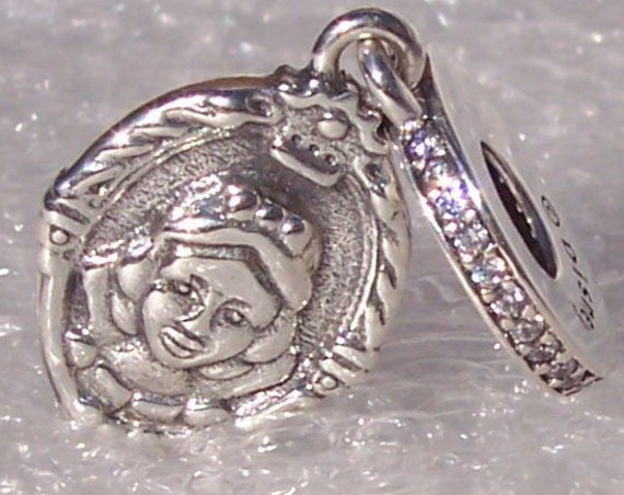 Evil Queen, Snow White, Magic Mirror, Pandora Disney, Bracelet Charm, Fairest In The Land, Mirror, Double Sided, Mickey Icon, 925, Clear CZ