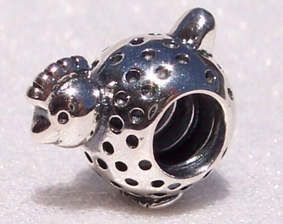 Chicken Little, Pandora, Bracelet Charm, Whimsical, Clucking, Sky Is Falling, Animal, Retired, Acorn, Cute, Fable, Redeem, Sterling Silver