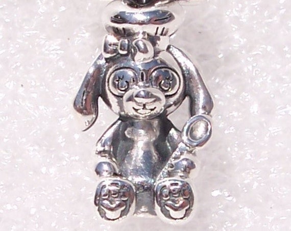 COOKIE, Duffy's Friend, Baker, Chef Hat, Pandora Disney, Wooden Spoon, Mickeys Icon, Paws, Bracelet Charm, Hong Kong, Disneyland Exclusive