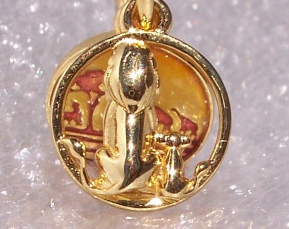Simba, Mufasa Sunset, The Lion King, Pandora Shine, Disney, Bracelet Charm, 18K Gold Plated, Pride Lands, Family Bond, Animal, Tender Moment