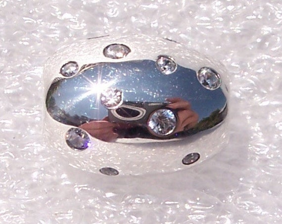 Sparkling, Coffee Bean Shell, Pandora, Bracelet Charm, RETRO, Beach Jewelry, Silver, Clear CZ, Tropical Bush, Emotions, Friends, Social Life
