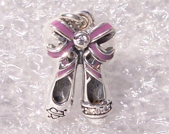 PUNK Ballerina Shoes, Pandora, Bracelet Charm, Dancing, Rebel Dancer, Edgy Side, Pink Ribbon, Heart Tattoo, Sparkling Studs, Expression, 925