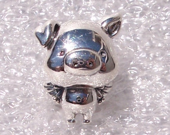 Pippo, The Flying Pig, Pandora, Bracelet Charm, Family Friend, Oversized Head, Dream Big, Silver, Trust Yourself, Believe, Fall 2019