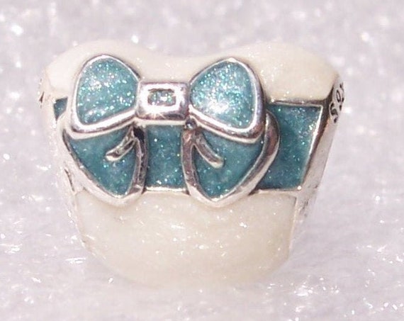White Day LOVE, Pandora, Bracelet Charm, Shimmering Silver, Light Blue, Enamel, Sterling Silver, Asia, Alternate, Marshmallow Day, HEART