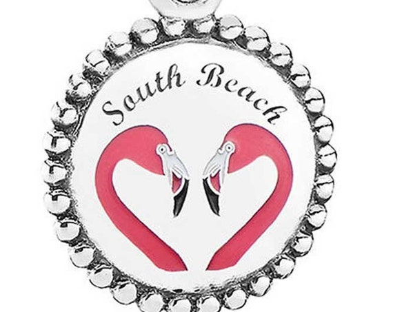 South Beach, Flamingo, Pandora, Enamel, Dangle, Sterling Silver, Sun, Fun, Sand, Guidance, Splash Of Pink, Spectacular City, Emotions, Bird