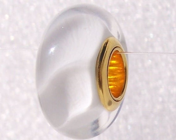 White Waves, Pandora SHINE, Bracelet Bead, Sterling Silver, White, Murano Glass, Tranquil, 18K Gold Plated, Delicate, 2018, Water, Ocean