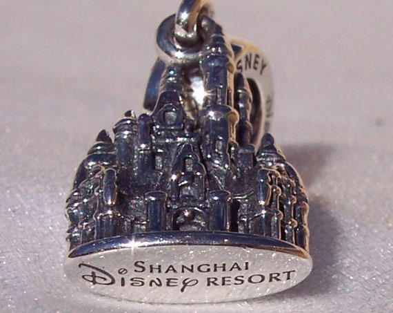 Shanghai Castle, Pandora Disney, Resort, Bracelet Charm, Parks Exclusive, Sterling Silver