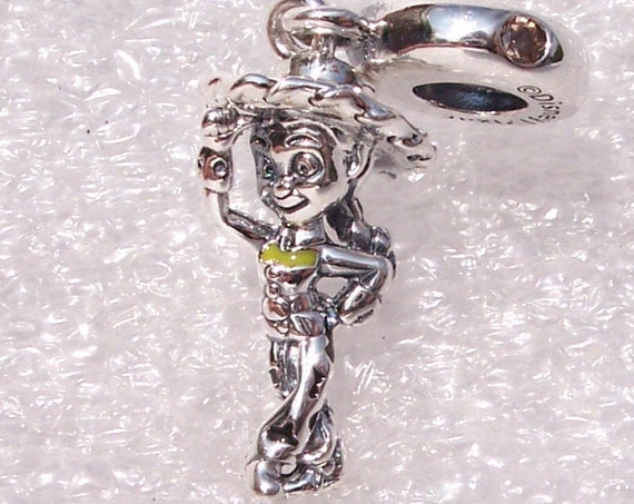 Toy Story JESSE, Pandora, Disney Pixar, Bracelet Charm, Cowboy Hat, Signature Braids, Chaps, Andy, Nostalgic, Golden CZ, Silver, Enamel