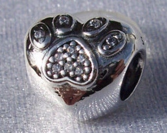 pandora paw print etsy