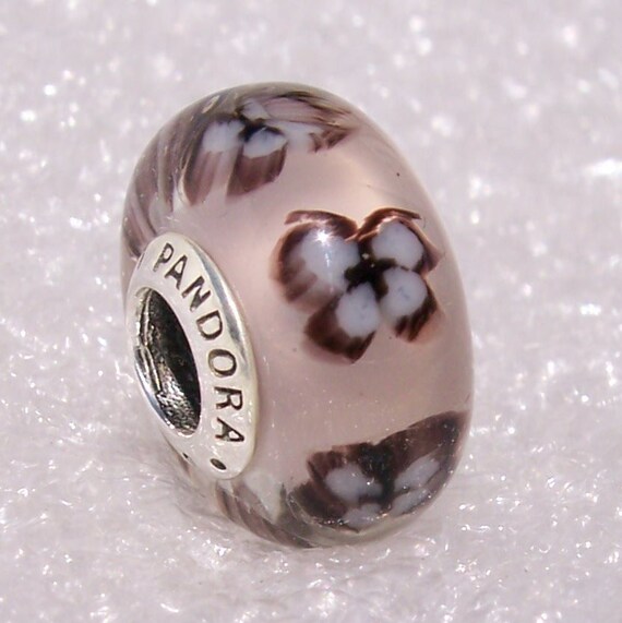 Pandora, Butterfly Glass, Spring, Bracelet Charm, 2019, Murano Glass, Silver