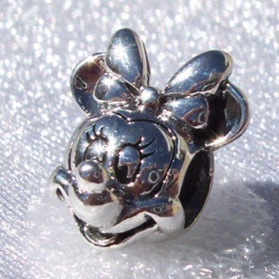 Minnie Mouse, Portrait Disney, Bracelet Charm, Sterling Silver, Iconic, Mickey Mouse