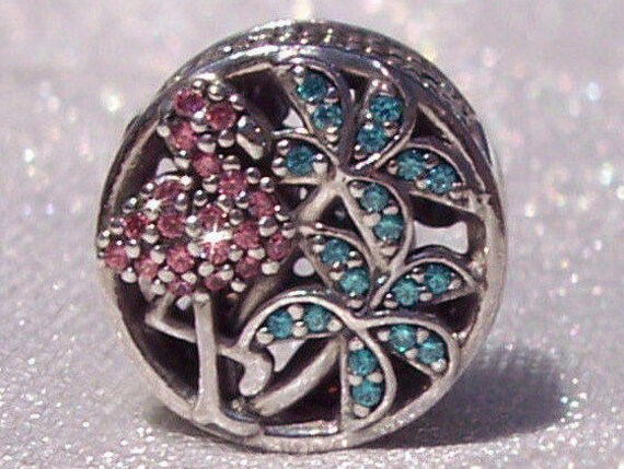 Tropical Flamingo, Pandora, Bracelet Charm, Beach, Summertime, Sterling Silver, Slider, CZ, Memories, Travel, Tropics, Tropical, Vacation