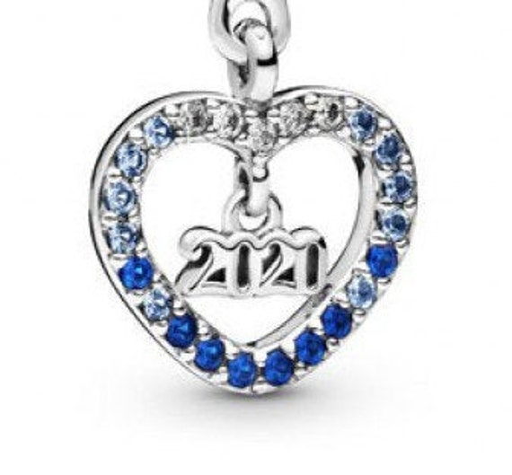 2020 New Year, Pandora, Bracelet Charm, Limited Edition, Heart, CZ, 925, Dangle, Happiness, Health, Love, Celebrate, New Beginnings, Decade