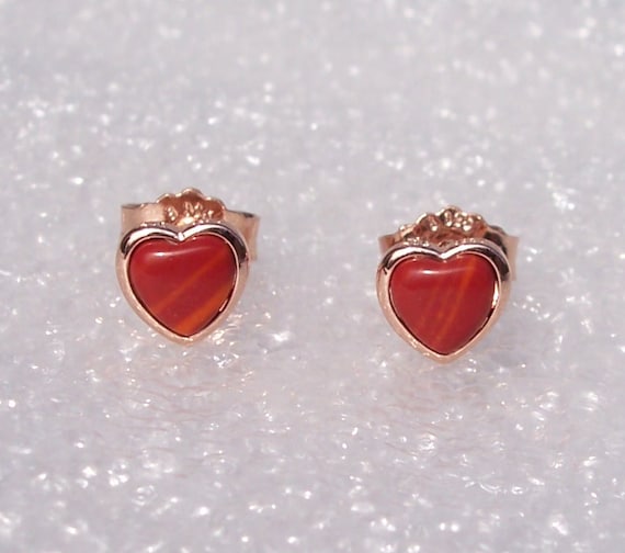 Red Murano Studs, Beautifully Different, Limited Edition,Collection,Pandora ROSE,UK EXCLUSIVE,Murano Glass,Heart Earrings,Elegant,Warm Tones