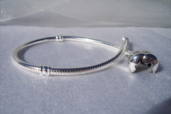 Barrel Clasp, Pandora, Moments, Charm Bracelet, 925