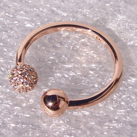 Purely Polished Pave,RING, 7.5, Pandora Rose, Clear CZ, Radiant, Punk Style, Bold Statement, Warm, 2019, Size 7.5, Elegance, Unique
