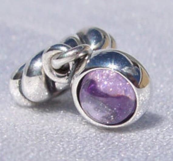 Pandora, Passionately Purple, Bracelet Charm, Pendant, Retired, Sterling Silver, Amethyst, February, Birth Stone, Gift Ideas
