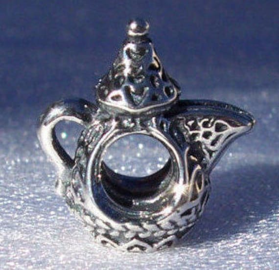 Arabian, Coffee Pot, Pandora, Symbol Of Welcome, Bracelet Charm, Sterling Silver, Dallah, Tea Pot, Custom, Ritual, Centuries, Traditional