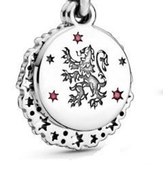 Gryffindor, HARRY POTTER, Pandora, Bracelet Charm, Roaring Lion, 925, 2019, Dangle, Courage, Determination, Bravery, Red CZ