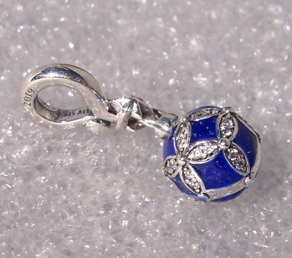 Ornament, Pandora Charm, Blue Christmas, LE, Bracelet Bead, Designer, 2019, Memento, Holiday, 925, Enamel, CZ, Black Friday, Shop, Gifts