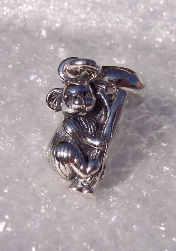 Koala Bear Charm, Pandora, Bracelet Jewelry, DISCONTINUED, Dangle, 925, Family, Australia,Marsupial,Climbers, Kindness, Motherhood, Calmness