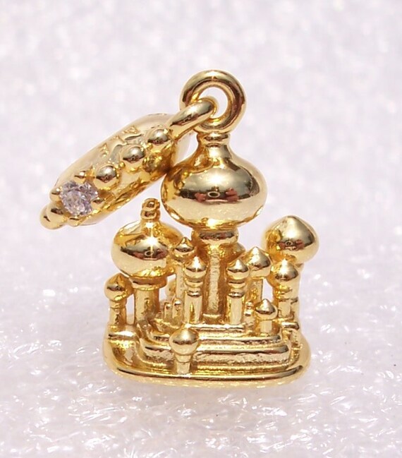 Agrabah Castle, Pandora SHINE, Disney, Dangle Charm, Bracelet Charm, Sultans Palace, Princess Jasmine, Sterling Silver, Majestic, Clear CZ