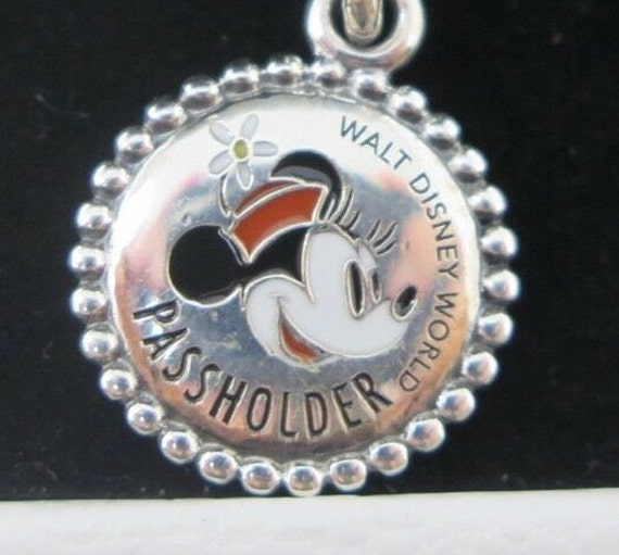 Minnie Mouse, Pandora, Walt Disney World, Annual Pass Holder, Bracelet Charm,Parks Exclusive, LOGO, Silver, Dangle, Slider, Travel, Vacation