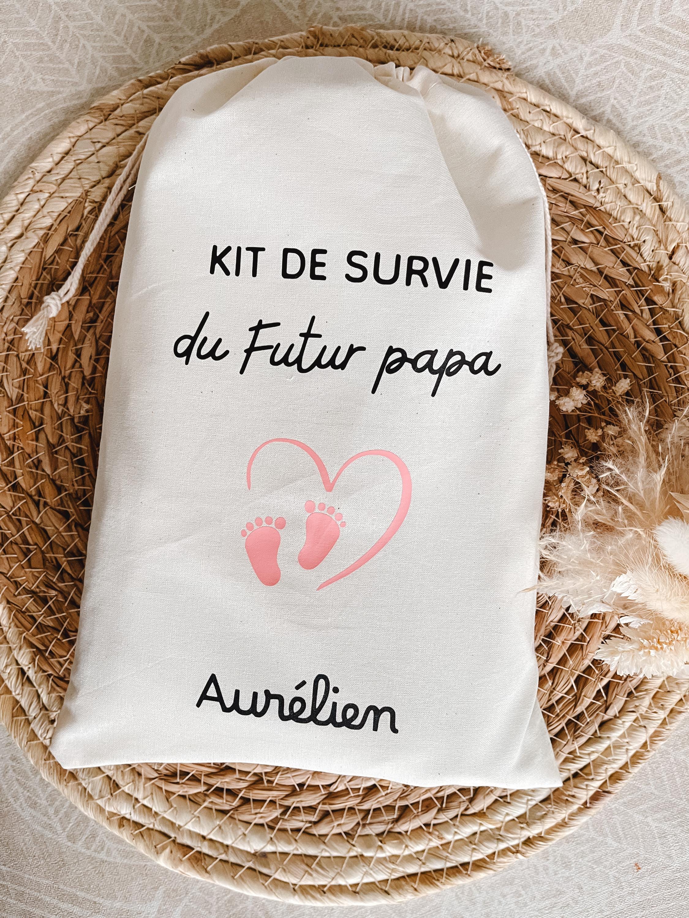Kit Sopravvivenza Per Futuro Papà: Regalo Originale Per Baby Shower Con Borse E Biglietti Da Grattare