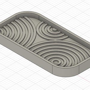 Wave Catch All Tray 3D Print File (stl, step, dxf, obj)