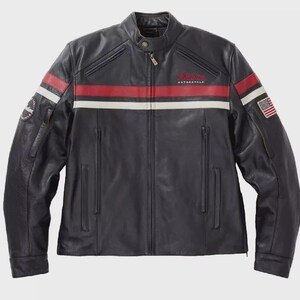 Ny herr indisk biker motorcykel äkta kohud läderjacka motorcykelförare
