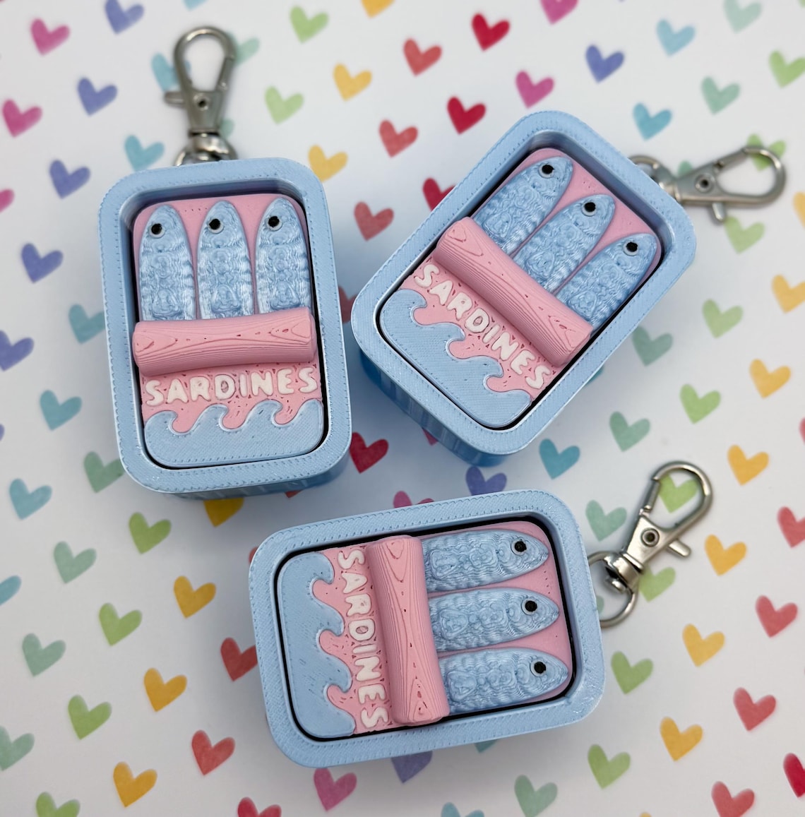Sardine Can Clicker Keychain | Fidget Toy | - Etsy