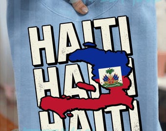 Diseño de bandera y mapa de Haití PNG: Orgullo haitiano, contorno patriótico del país, patrimonio nacional PNG, bandera de Haití PNG, gráfico de bandera vintage PNG