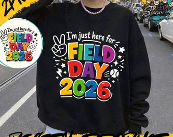 Solo aquí para el Día de Campo, Día de Diversión 2026, Maestros y Niños PNG, Día de Campo 2026 PNG, Día de Campo Escolar PNG, Niños Coloridos, Solo aquí para el Diseño del Día de Campo