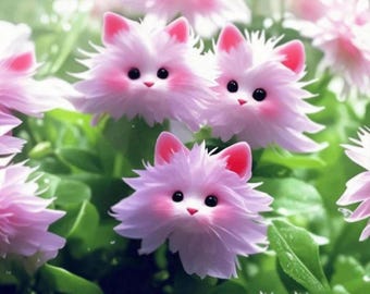 Katzengesicht Orchideensamen - einzigartige rosa exotische Gartenblumenpflanze