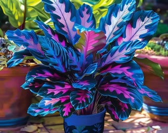 Seltene Blaue Coleus Samen - Dekorative Schatten Garten Laubpflanze